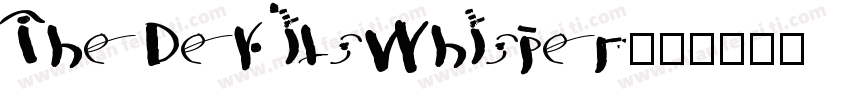 The Devils Whisper字体转换